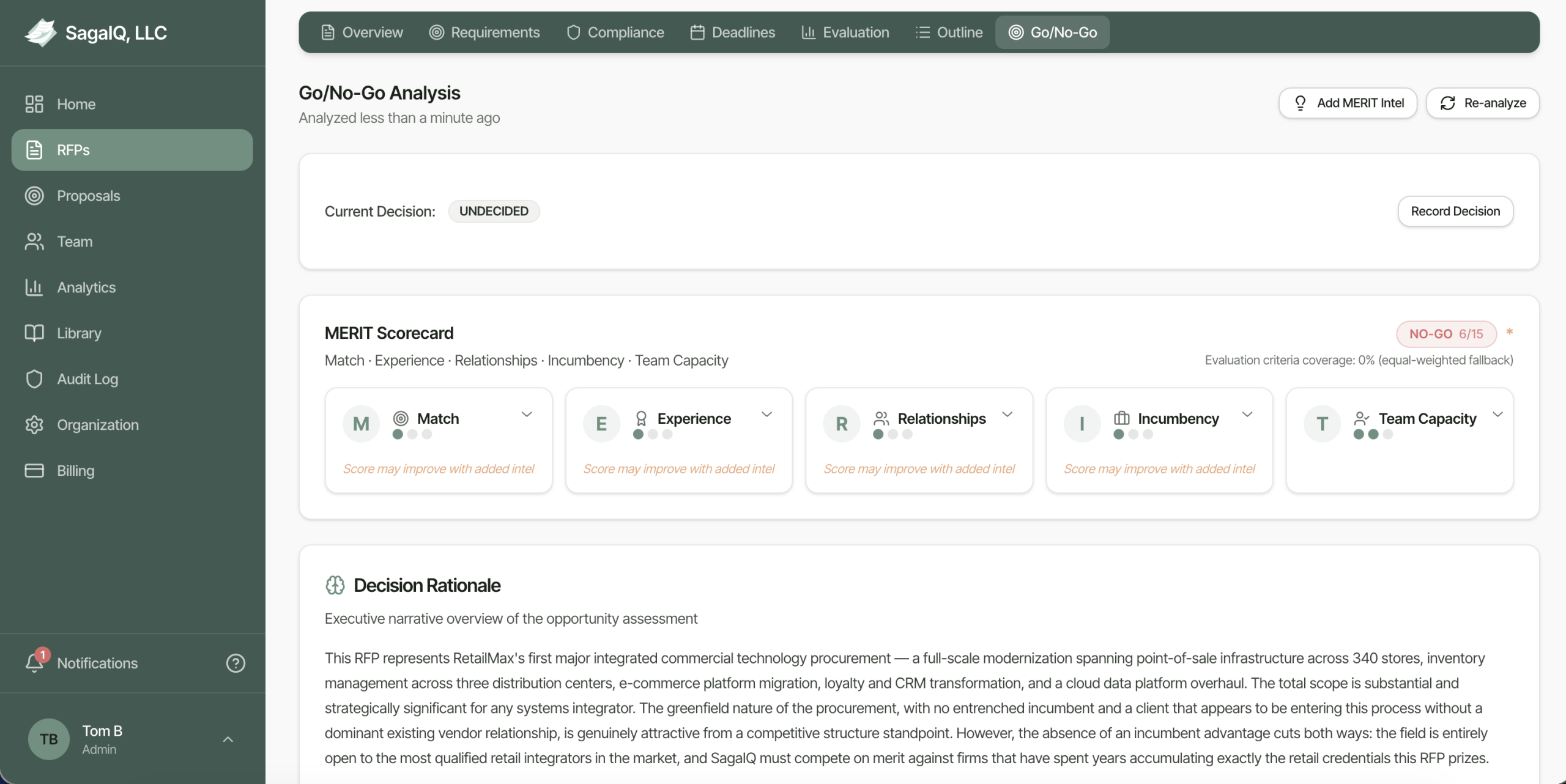RFP Analysis Dashboard